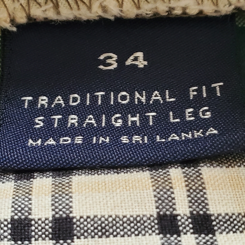 Lands' End Shorts Canvas Plaid Chino Multicolor Preppy Cotton Vacation Ready - Picture 6 of 14
